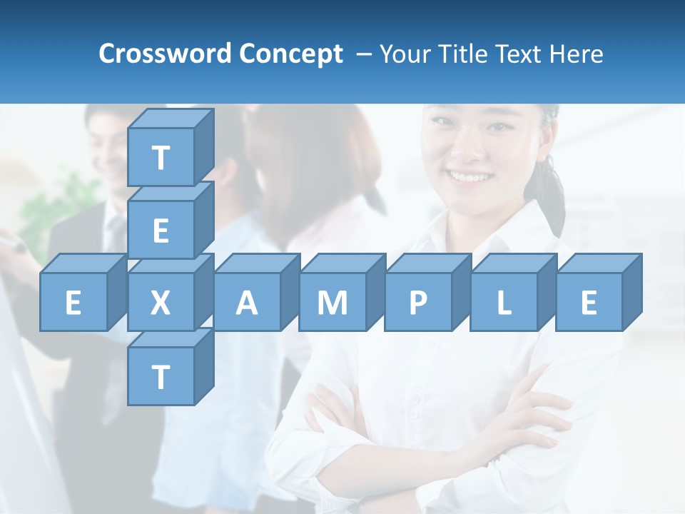 A Woman Standing In Front Of A Group Of People PowerPoint Template