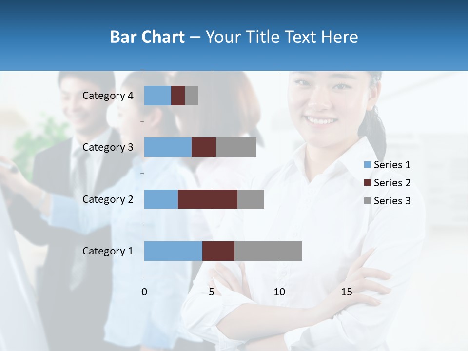 A Woman Standing In Front Of A Group Of People PowerPoint Template