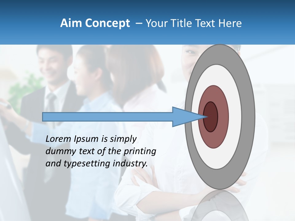 A Woman Standing In Front Of A Group Of People PowerPoint Template