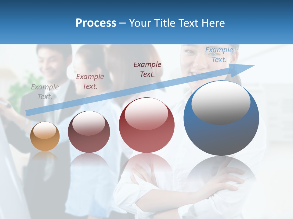A Woman Standing In Front Of A Group Of People PowerPoint Template