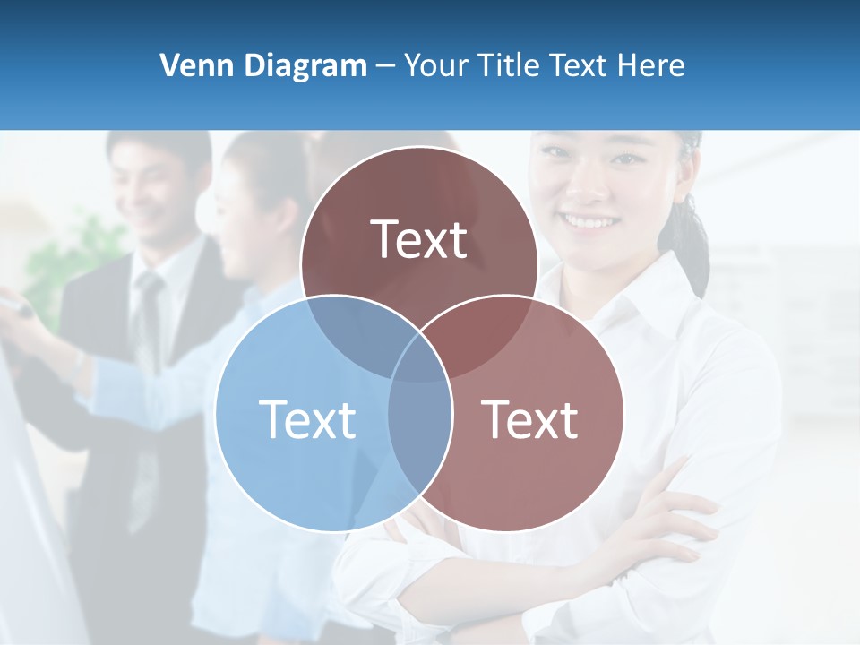 A Woman Standing In Front Of A Group Of People PowerPoint Template