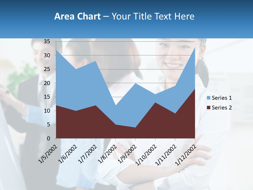 A Woman Standing In Front Of A Group Of People PowerPoint Template