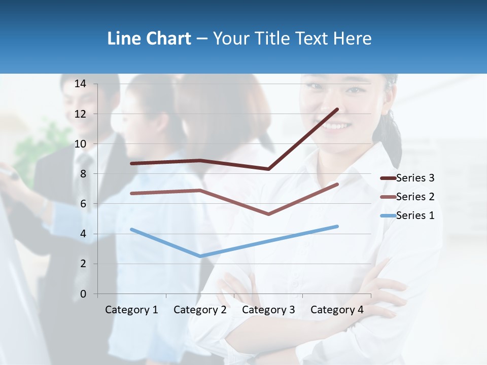 A Woman Standing In Front Of A Group Of People PowerPoint Template