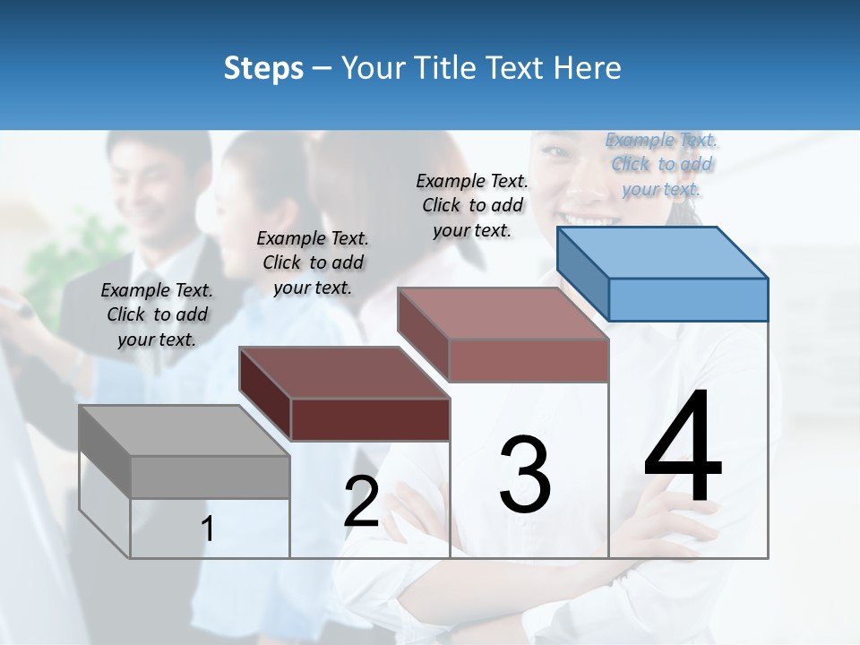 A Woman Standing In Front Of A Group Of People PowerPoint Template