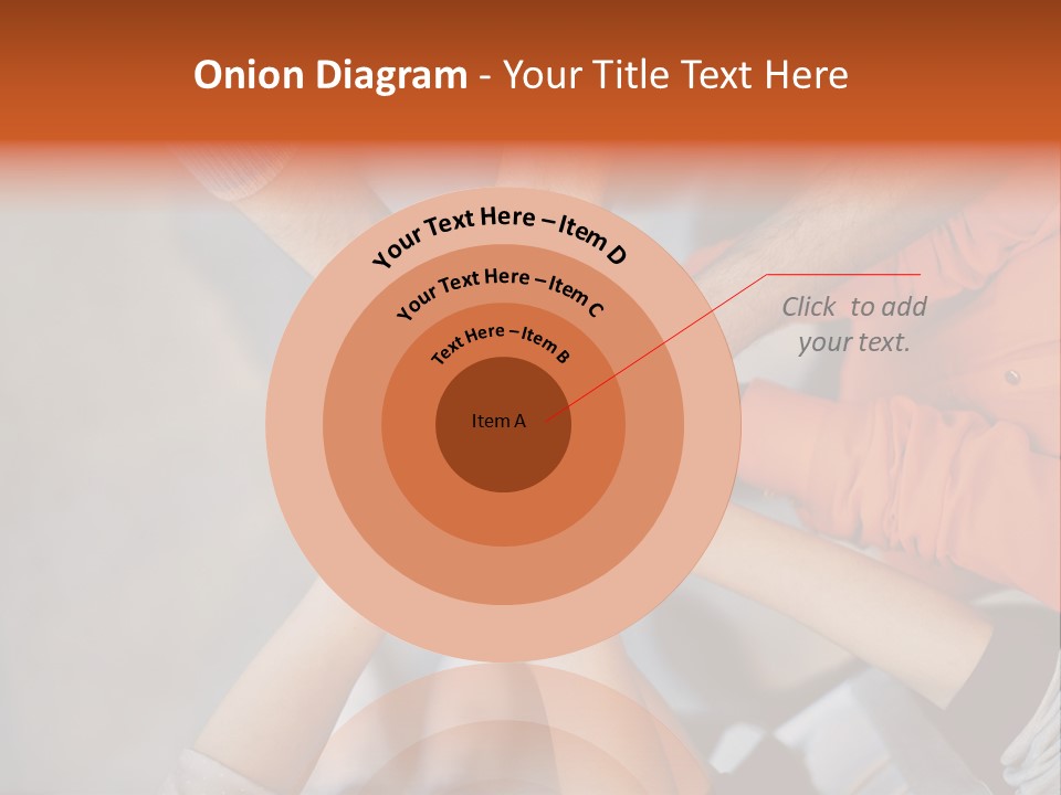 A Group Of People Putting Their Hands Together PowerPoint Template