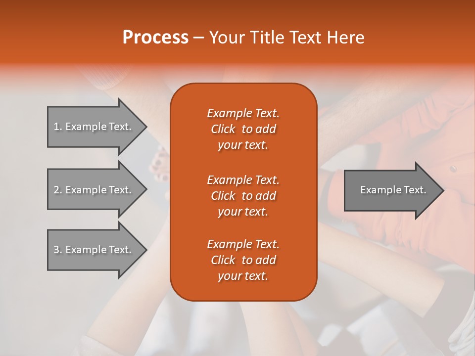 A Group Of People Putting Their Hands Together PowerPoint Template