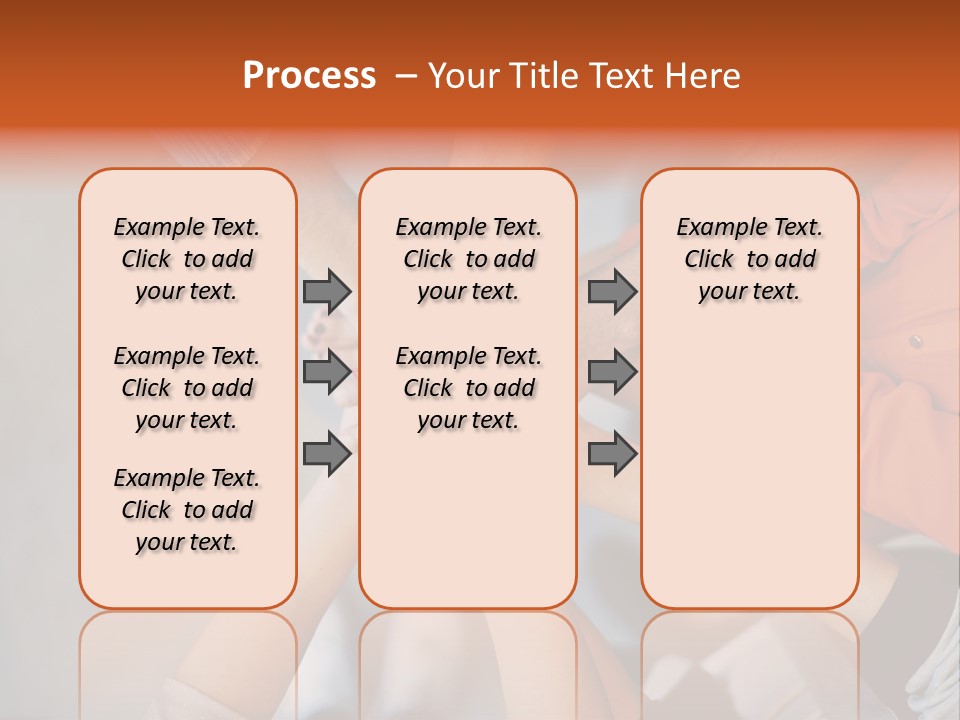 A Group Of People Putting Their Hands Together PowerPoint Template