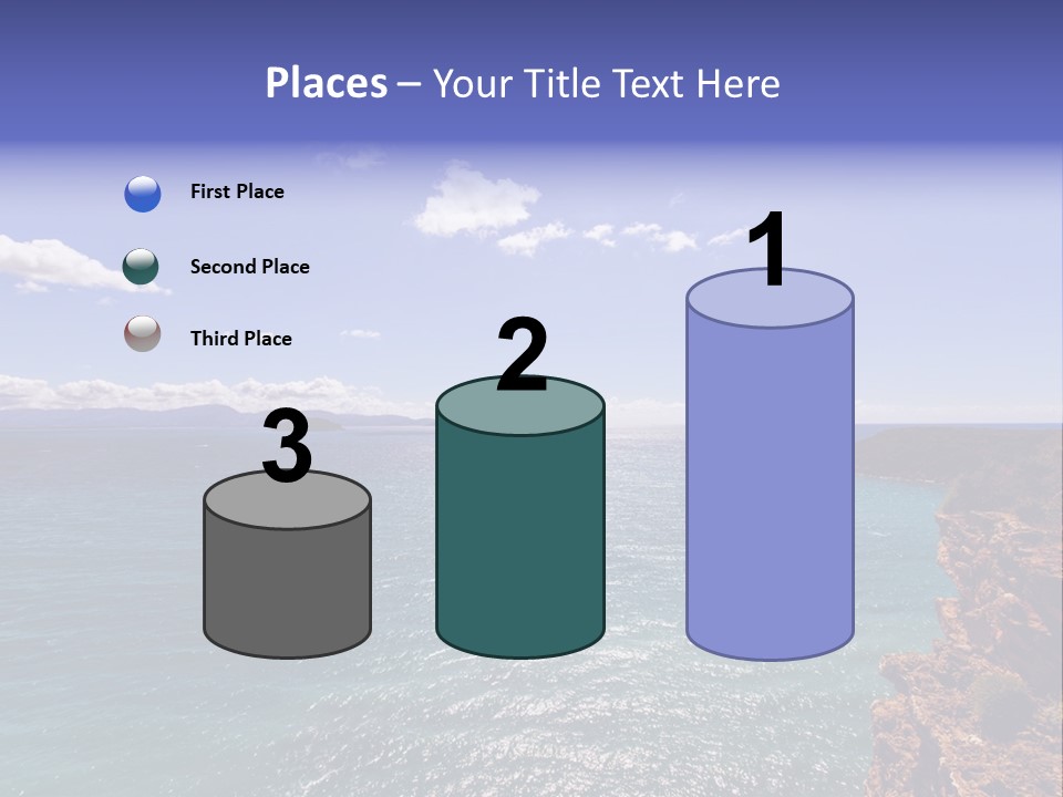 A Large Body Of Water With Mountains In The Background PowerPoint Template