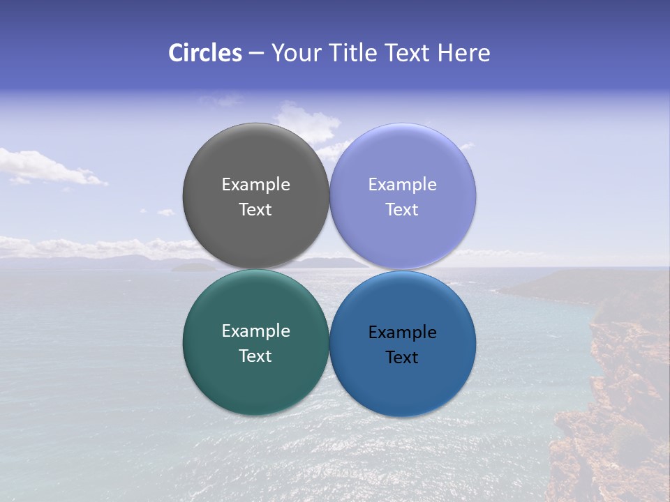 A Large Body Of Water With Mountains In The Background PowerPoint Template