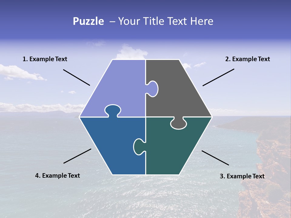 A Large Body Of Water With Mountains In The Background PowerPoint Template