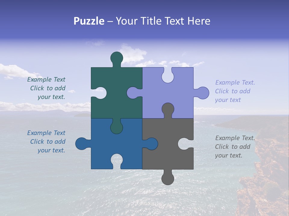 A Large Body Of Water With Mountains In The Background PowerPoint Template