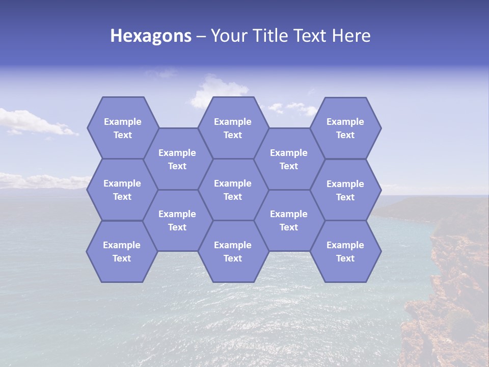 A Large Body Of Water With Mountains In The Background PowerPoint Template