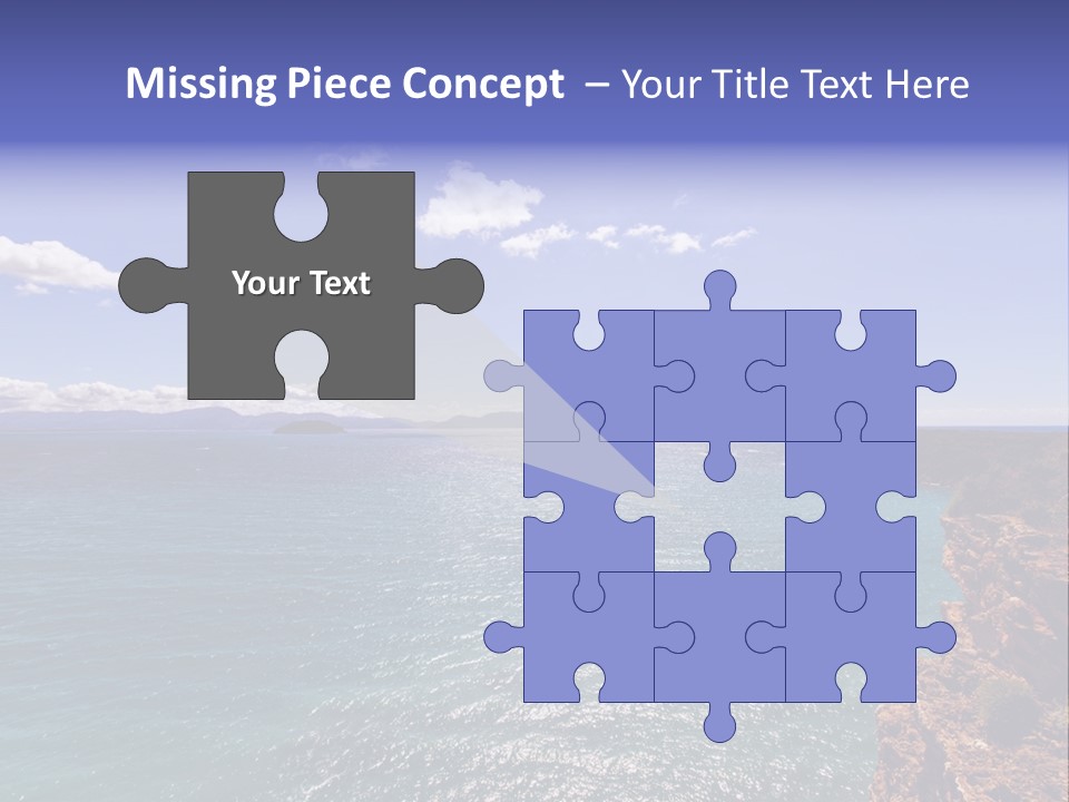 A Large Body Of Water With Mountains In The Background PowerPoint Template