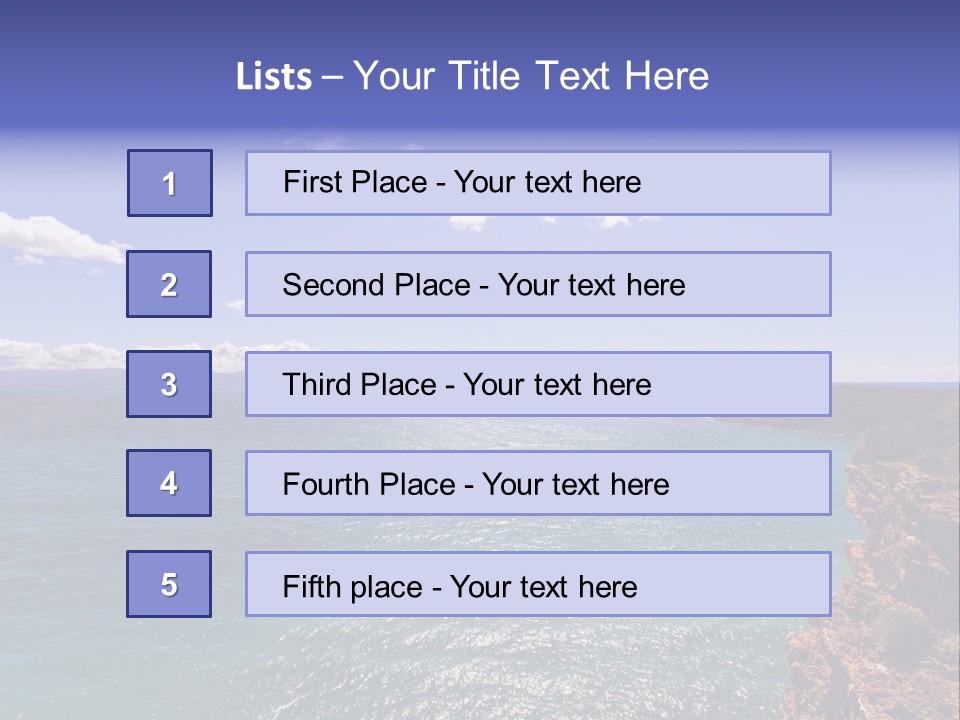 A Large Body Of Water With Mountains In The Background PowerPoint Template