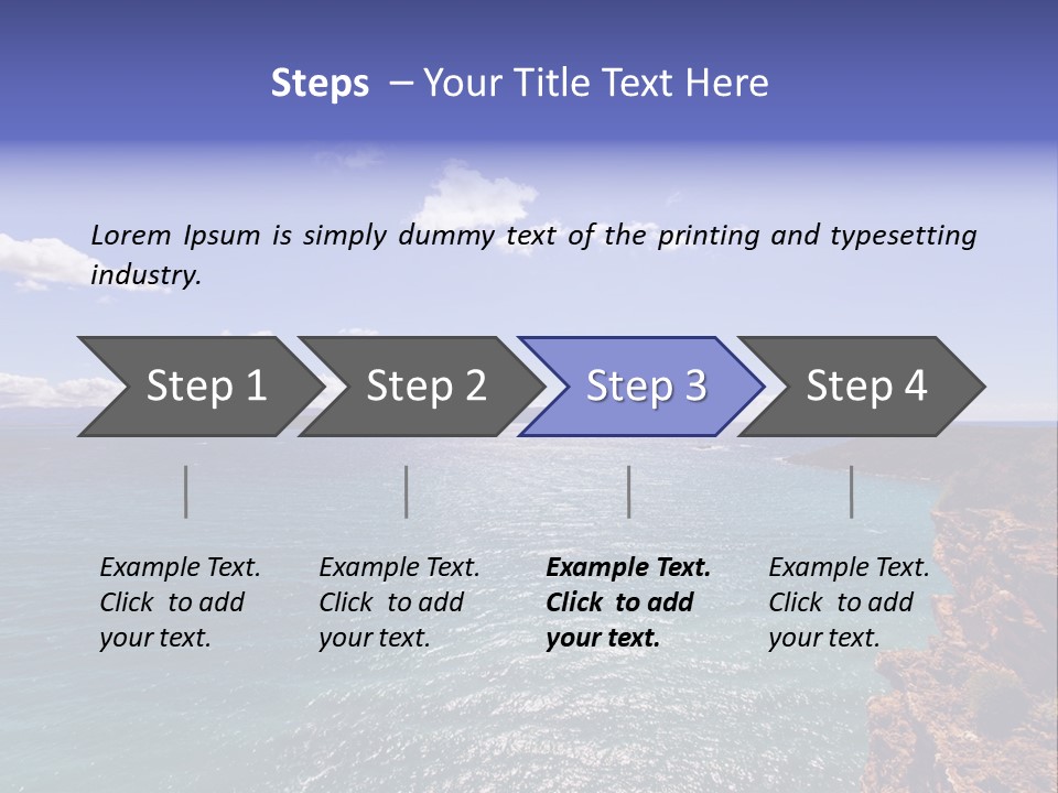 A Large Body Of Water With Mountains In The Background PowerPoint Template