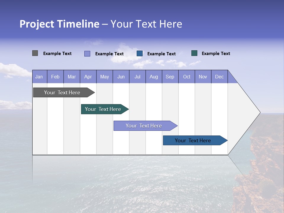 A Large Body Of Water With Mountains In The Background PowerPoint Template