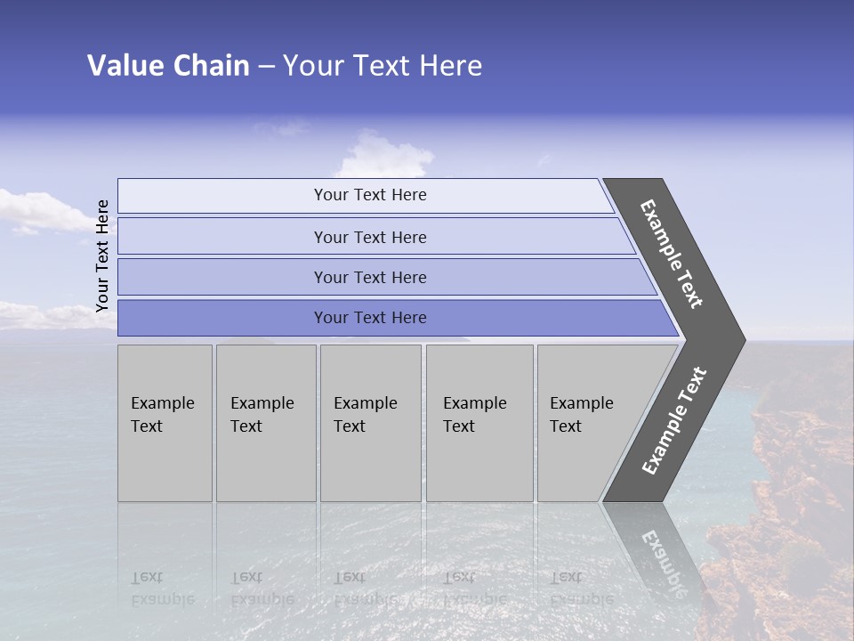 A Large Body Of Water With Mountains In The Background PowerPoint Template