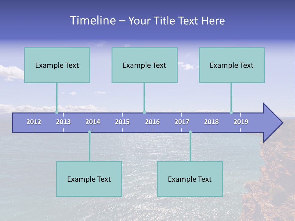 A Large Body Of Water With Mountains In The Background PowerPoint Template