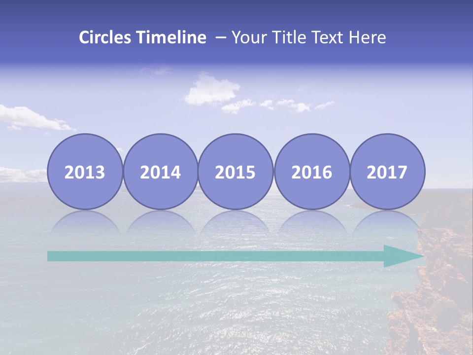 A Large Body Of Water With Mountains In The Background PowerPoint Template