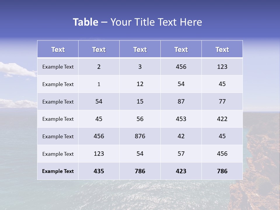 A Large Body Of Water With Mountains In The Background PowerPoint Template