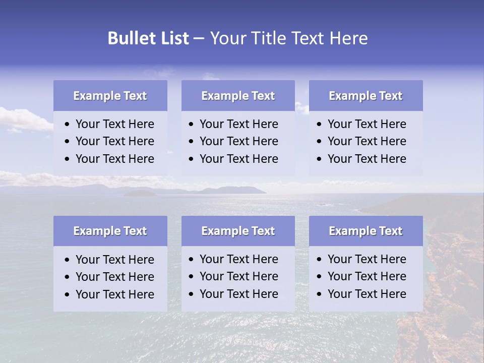 A Large Body Of Water With Mountains In The Background PowerPoint Template