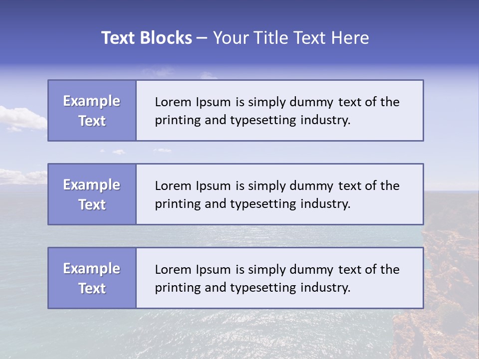 A Large Body Of Water With Mountains In The Background PowerPoint Template