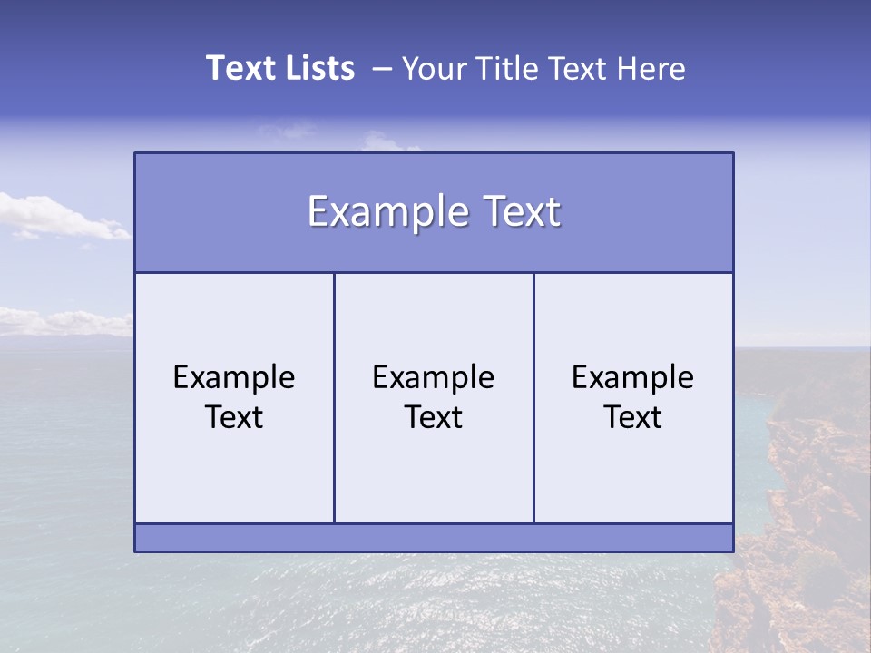 A Large Body Of Water With Mountains In The Background PowerPoint Template