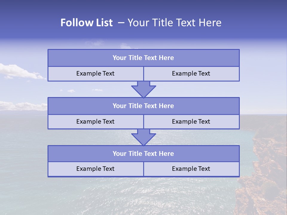 A Large Body Of Water With Mountains In The Background PowerPoint Template