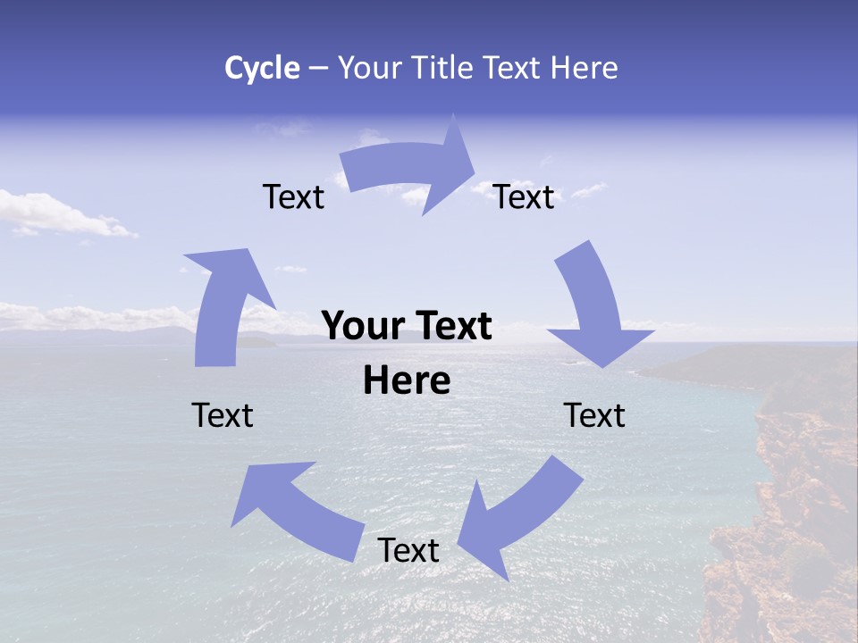 A Large Body Of Water With Mountains In The Background PowerPoint Template