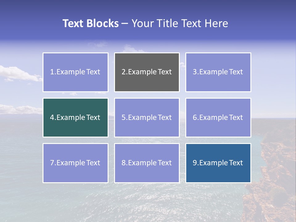 A Large Body Of Water With Mountains In The Background PowerPoint Template