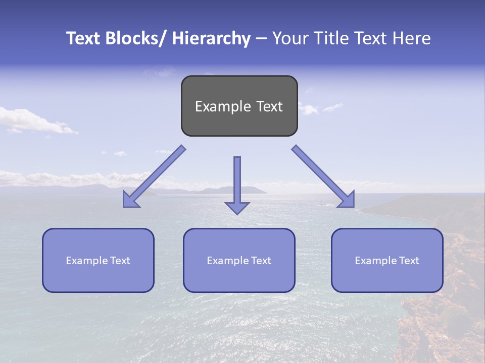 A Large Body Of Water With Mountains In The Background PowerPoint Template