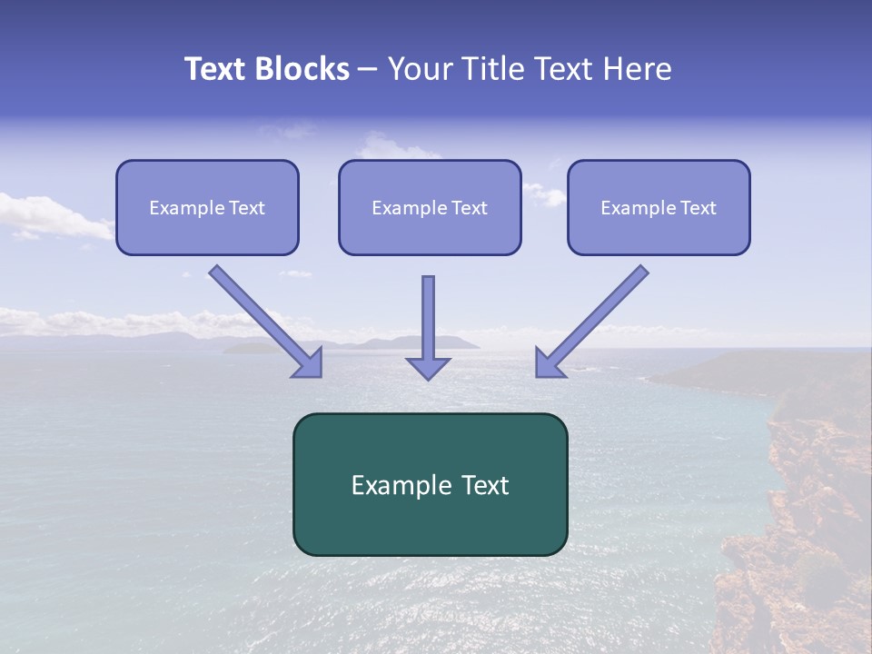 A Large Body Of Water With Mountains In The Background PowerPoint Template