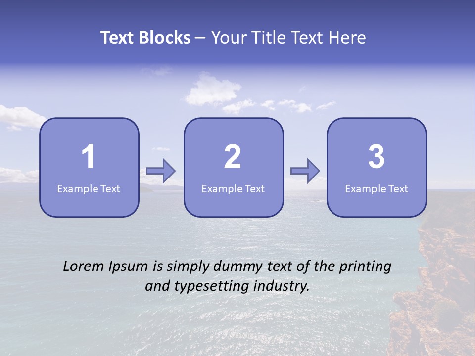 A Large Body Of Water With Mountains In The Background PowerPoint Template
