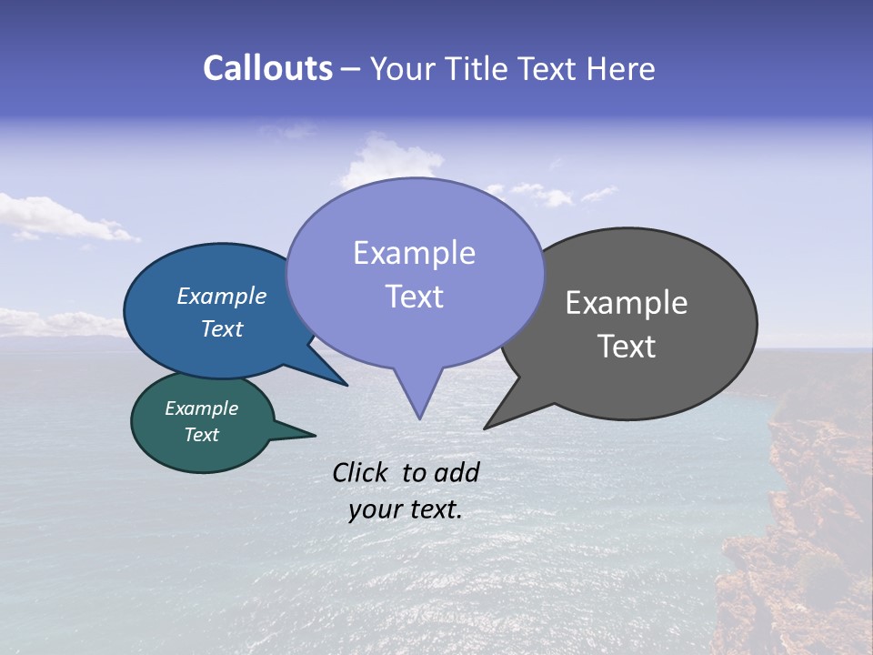A Large Body Of Water With Mountains In The Background PowerPoint Template