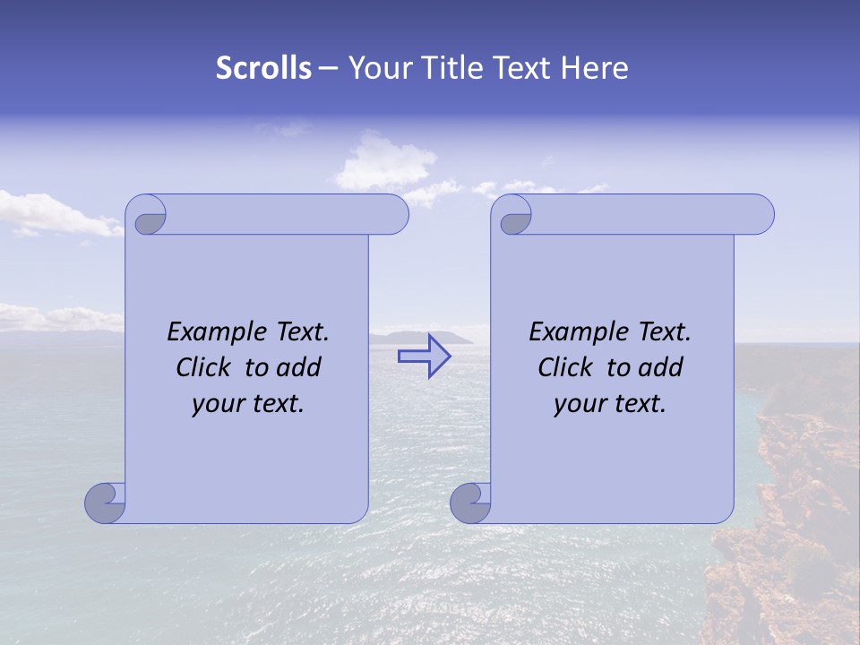A Large Body Of Water With Mountains In The Background PowerPoint Template