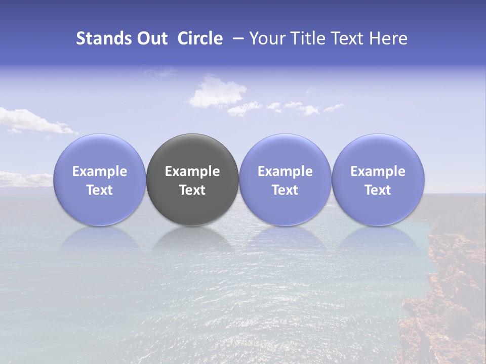 A Large Body Of Water With Mountains In The Background PowerPoint Template