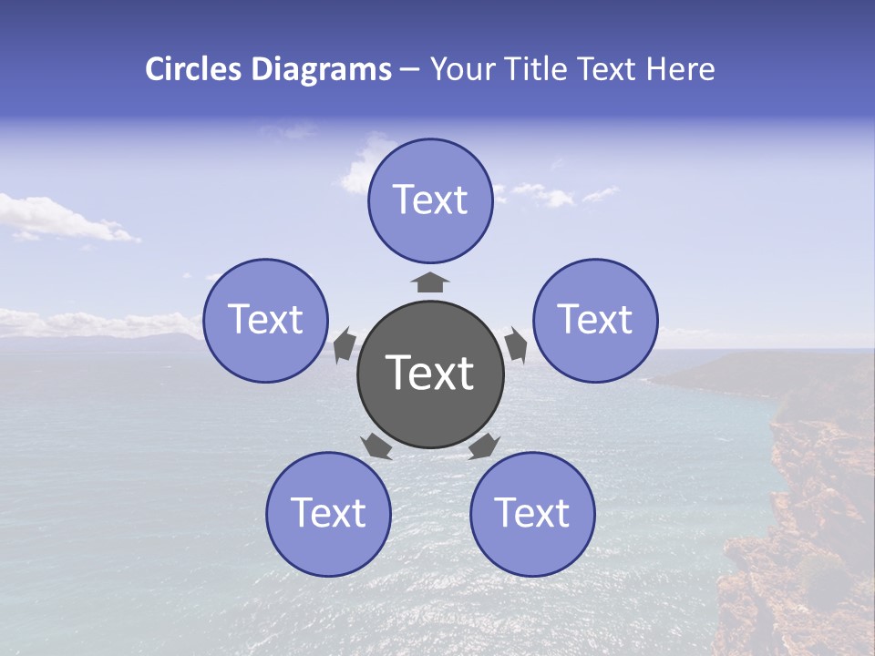 A Large Body Of Water With Mountains In The Background PowerPoint Template