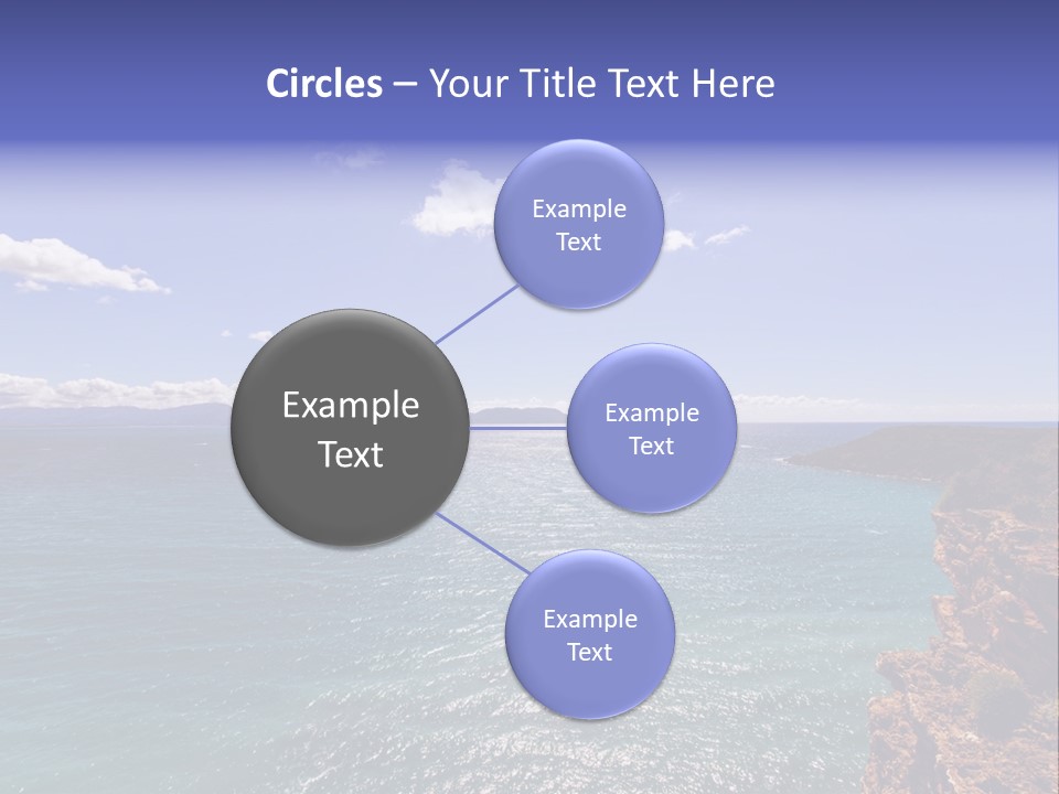 A Large Body Of Water With Mountains In The Background PowerPoint Template