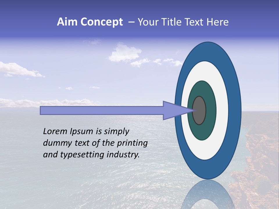 A Large Body Of Water With Mountains In The Background PowerPoint Template