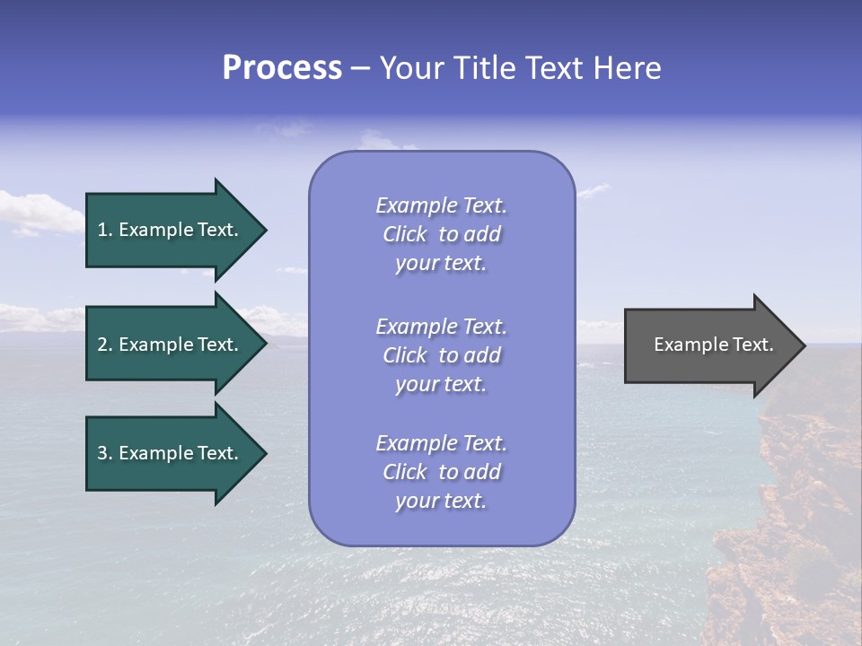 A Large Body Of Water With Mountains In The Background PowerPoint Template