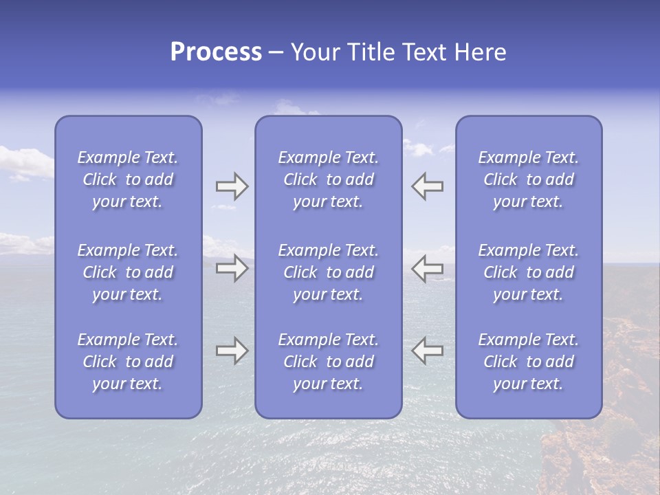 A Large Body Of Water With Mountains In The Background PowerPoint Template