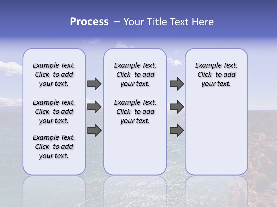 A Large Body Of Water With Mountains In The Background PowerPoint Template