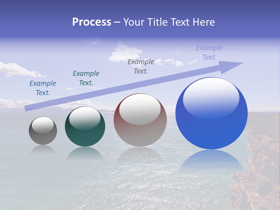 A Large Body Of Water With Mountains In The Background PowerPoint Template