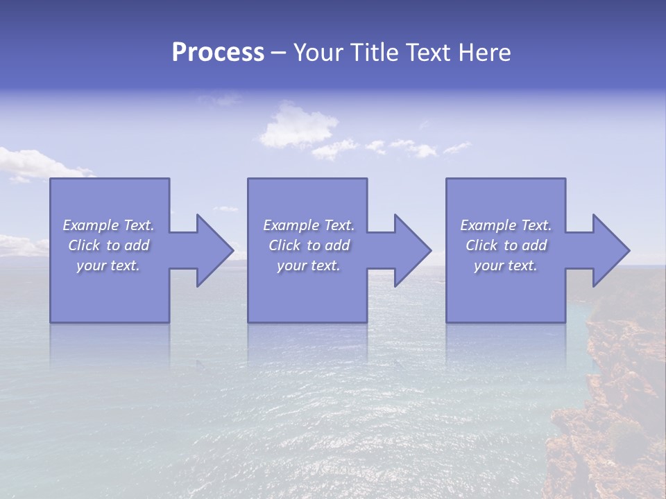 A Large Body Of Water With Mountains In The Background PowerPoint Template