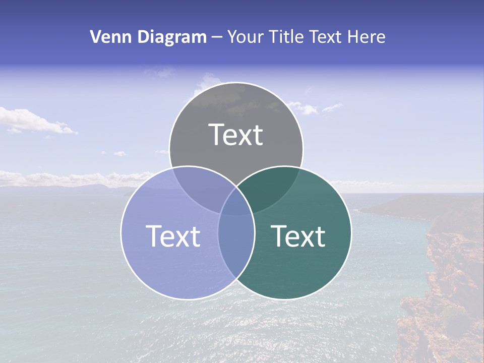 A Large Body Of Water With Mountains In The Background PowerPoint Template