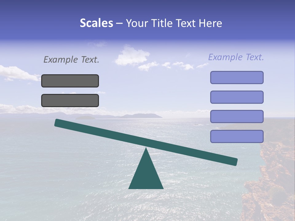 A Large Body Of Water With Mountains In The Background PowerPoint Template
