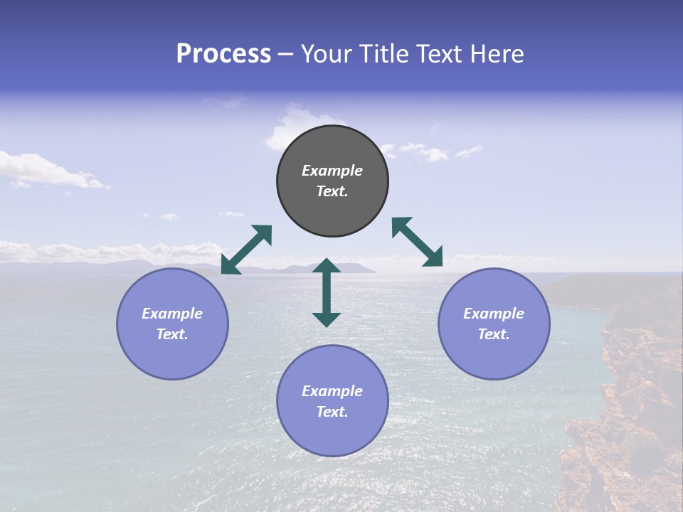 A Large Body Of Water With Mountains In The Background PowerPoint Template