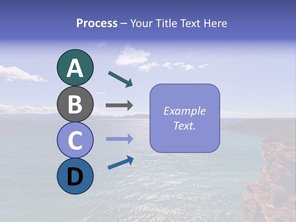 A Large Body Of Water With Mountains In The Background PowerPoint Template