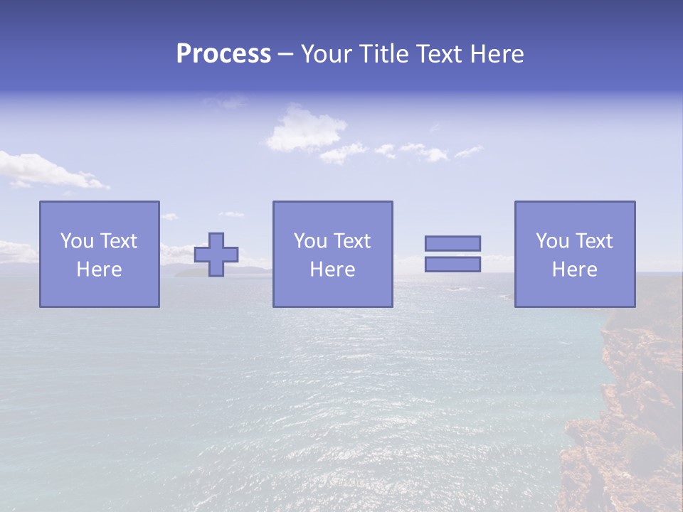 A Large Body Of Water With Mountains In The Background PowerPoint Template