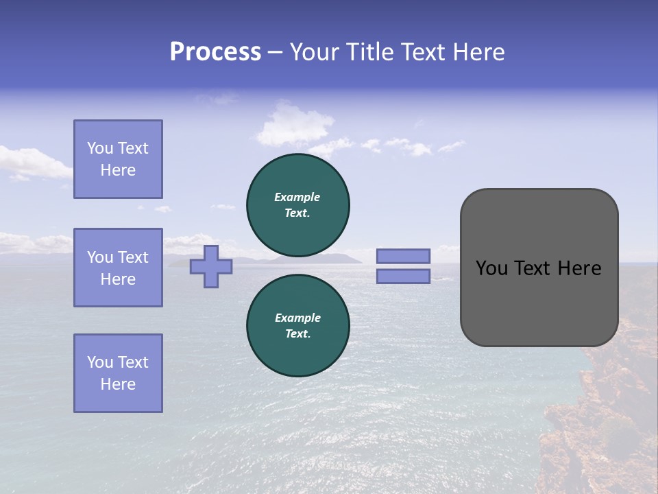 A Large Body Of Water With Mountains In The Background PowerPoint Template